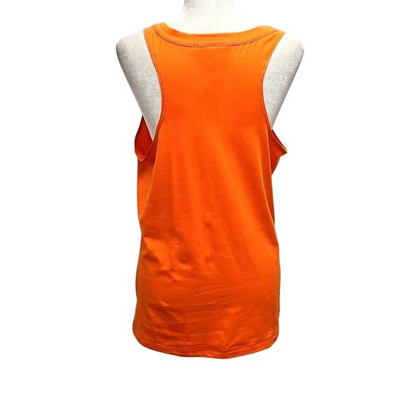 Harley-Davidson Women Orange w/Rose Print Embellished Tank Top Size XL (NWT) - Picture 4 of 9